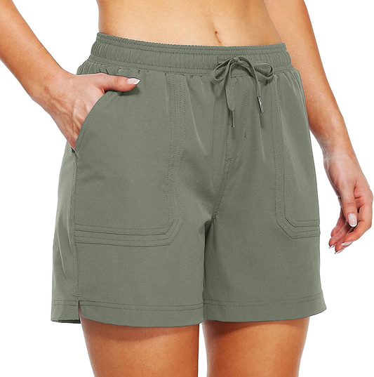 Willit Women'S 5" Hiking Shorts Golf Athletic Outdoor Shorts Quick Dry Workout Summer Water Shorts with Pockets Apparel & Accessories > Clothing > Shorts Kylie Max   