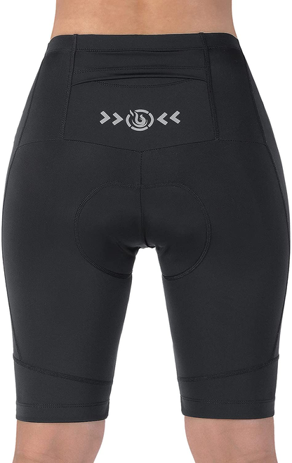 Beroy Bike Shorts Women 3D Gel Padded with Pocket Indoor- Outdoor Cycling Spining - Shorts Apparel & Accessories > Clothing > Shorts Kylie Max   
