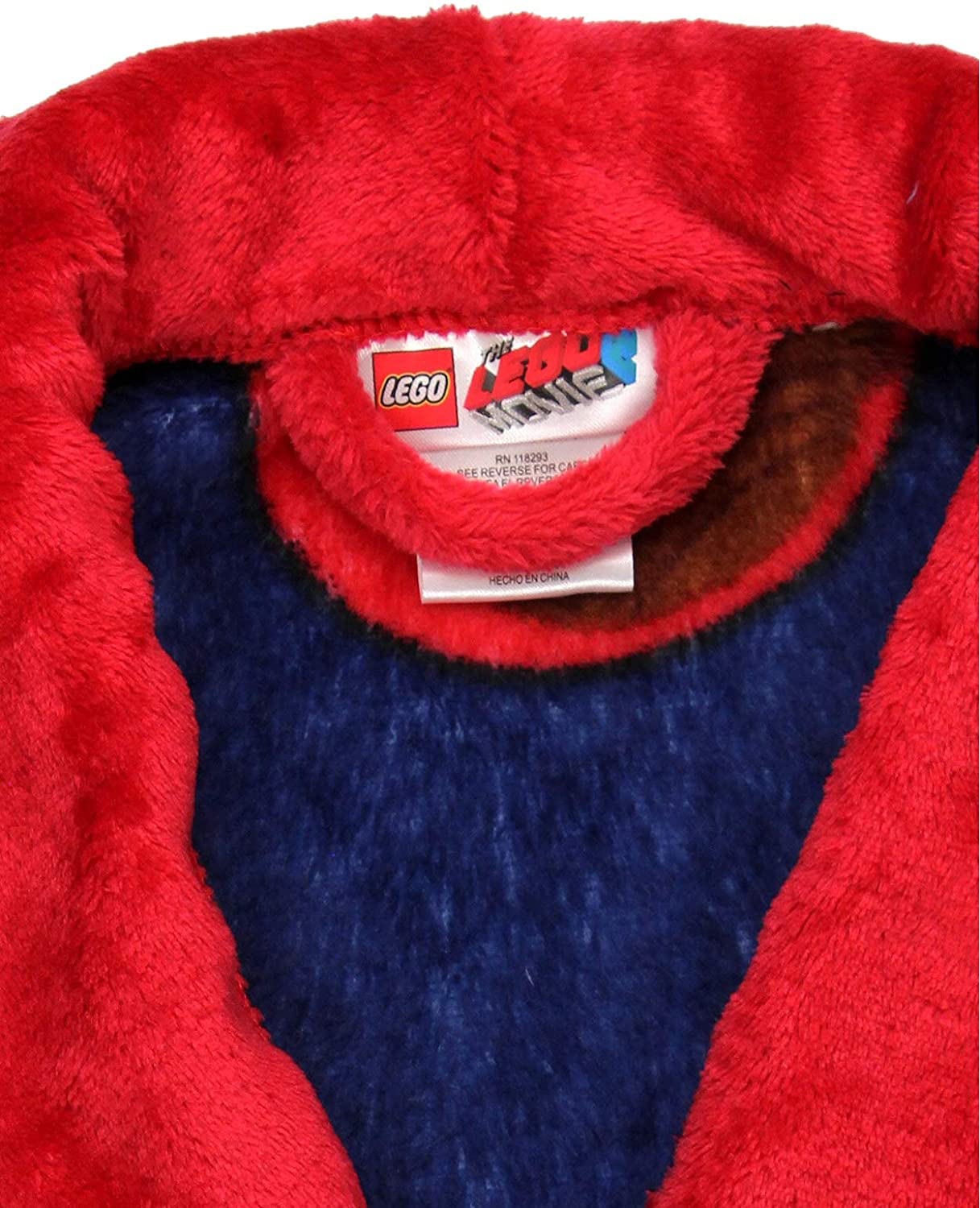 Lego Movie 2 the Second Part Boys Fleece Bathrobe Robe Apparel & Accessories > Clothing > Sleepwear & Loungewear > Robes Kylie Max   