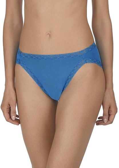Natori Womens Bliss French Cut Panty Apparel & Accessories > Clothing > Underwear & Socks > Underwear Natori Electric Blue X-Small 