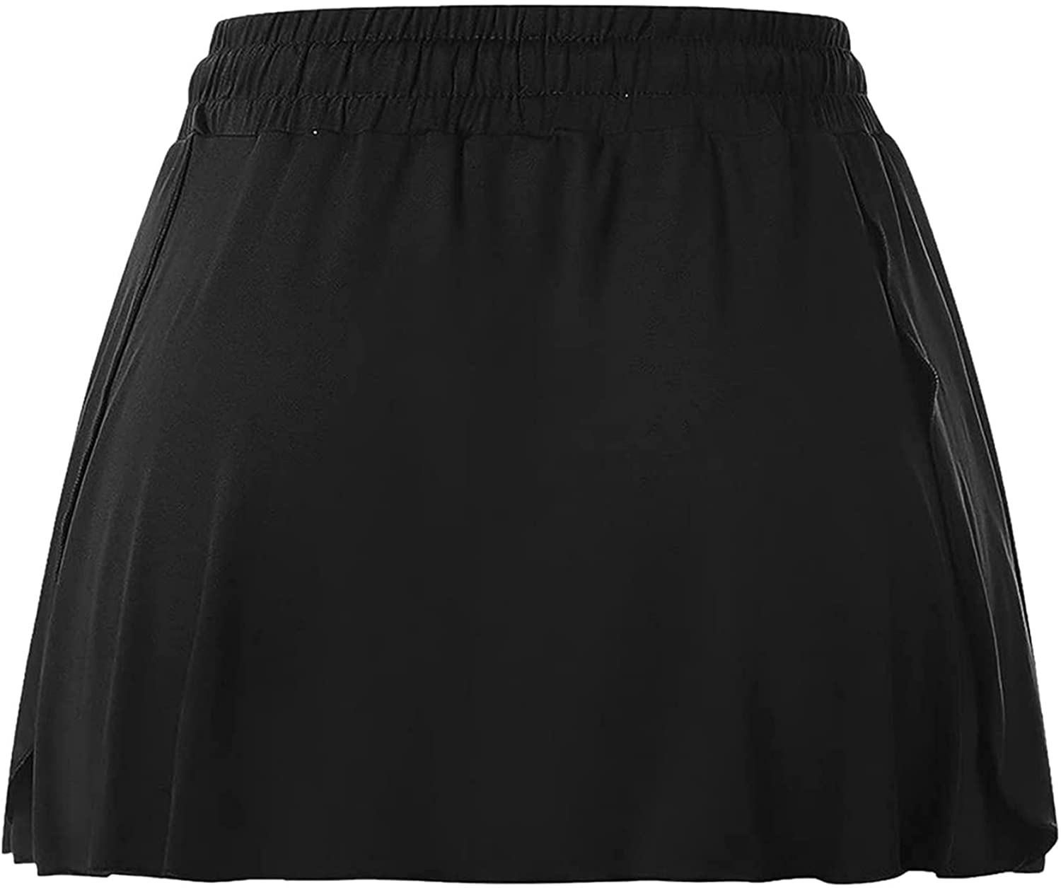 Burband Womens High Waisted Flowy Tennis Skirts Gym Yoga Pants Stretchy Pleated Golf Biker Shorts Summer Cute Lounge Skirts Apparel & Accessories > Clothing > Underwear & Socks > Shapewear Burband   