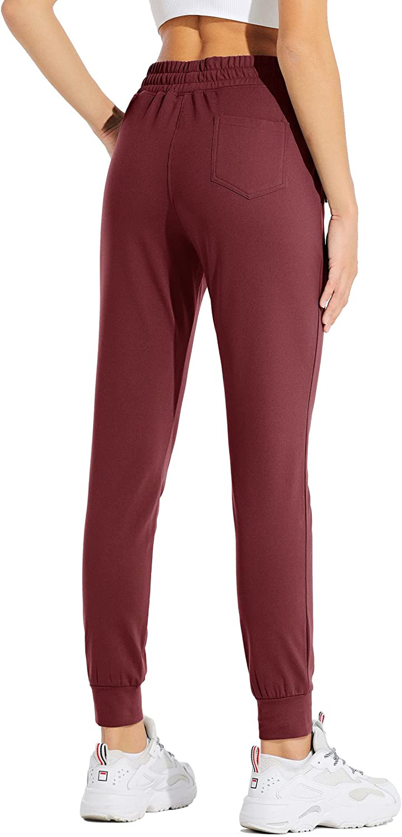 Willit Women'S Fleece Lined Joggers Warm Pants Running Thermal Sweatpants Winter Athletic Water Resistant with Pockets Apparel & Accessories > Clothing > Activewear Kylie Max   