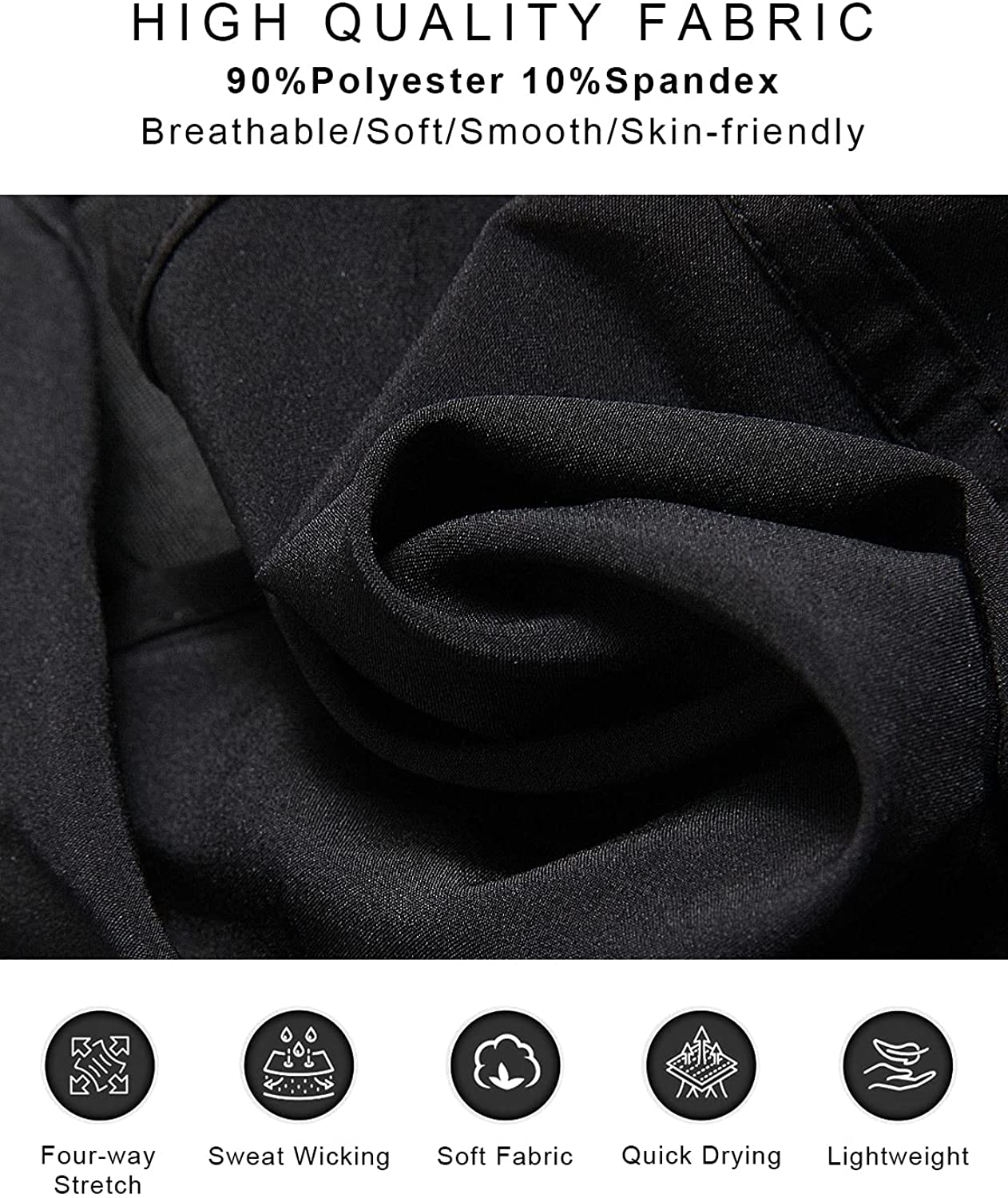 Blooming Jelly Womens High Waisted Running Shorts Athletic Workout Shorts Quick Dry Pants with Zipper Pocket Apparel & Accessories > Clothing > Shorts Kylie Max   