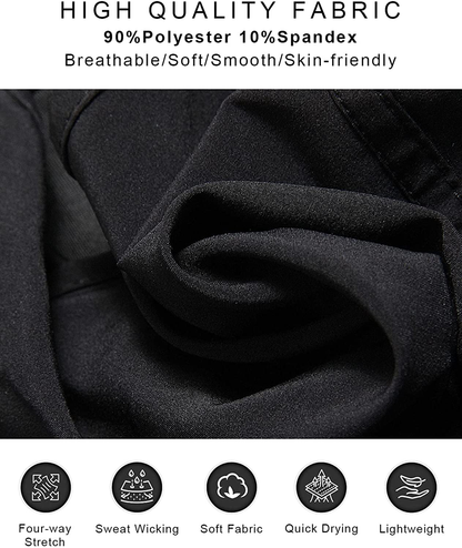Blooming Jelly Womens High Waisted Running Shorts Athletic Workout Shorts Quick Dry Pants with Zipper Pocket Apparel & Accessories > Clothing > Shorts Kylie Max   