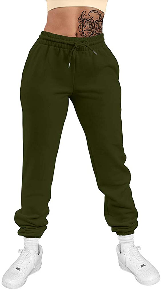 GOKATOSAU Women'S Sexy Lounge Stretch Casual Jogger Drawstring Sweatpants with Pockets Apparel & Accessories > Clothing > Activewear Kylie Max   