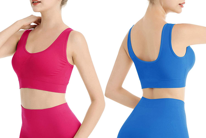 Lemef 3-Pack Seamless Sports Bra Wirefree Yoga Bra with Removable Pads for Women Apparel & Accessories > Clothing > Underwear & Socks > Bras Kylie Max   