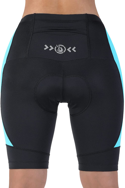 Beroy Bike Shorts Women 3D Gel Padded with Pocket Indoor- Outdoor Cycling Spining - Shorts Apparel & Accessories > Clothing > Shorts Kylie Max   