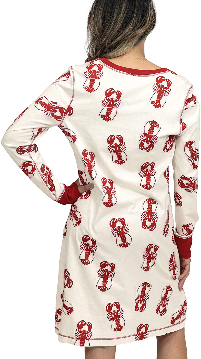 Lazy One Scoop-Neck Sleep Shirt, Nightshirts for Women, Animal-Themed Designs Apparel & Accessories > Clothing > Sleepwear & Loungewear > Nightgowns Kylie Max   
