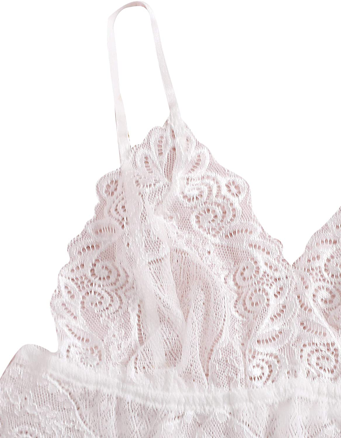 SOLY HUX Women'S Lace Sheer Cami Top with Satin Shorts Pajama Set Sleepwear Apparel & Accessories > Clothing > Sleepwear & Loungewear Kylie Max   
