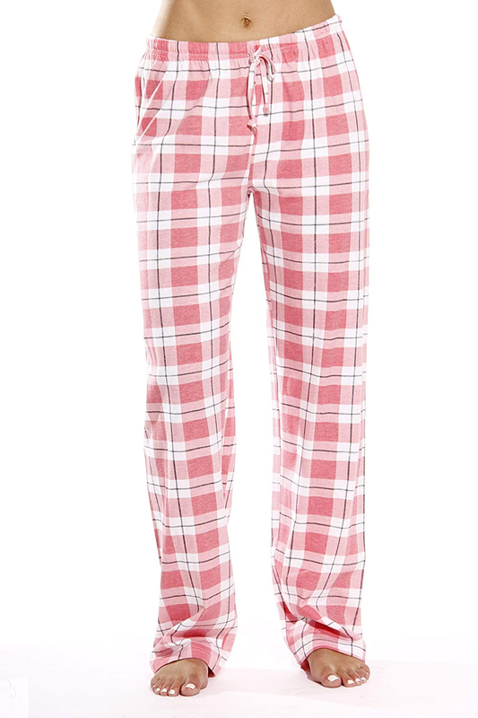 Just Love 100% Cotton Jersey Women Plaid Pajama Pants Sleepwear Apparel & Accessories > Clothing > Sleepwear & Loungewear > Pajamas Kylie Max   