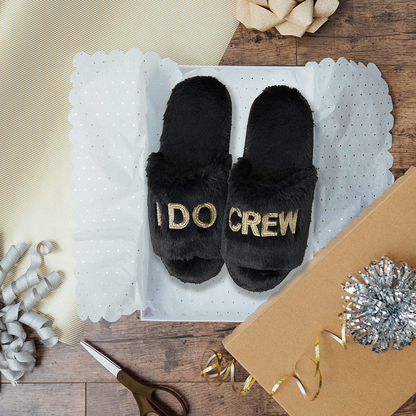 Dearfoams Women's Bridal I Do & I Do Crew Giftable Slide Slipper Arts & Entertainment > Party & Celebration > Gift Giving Dearfoams   