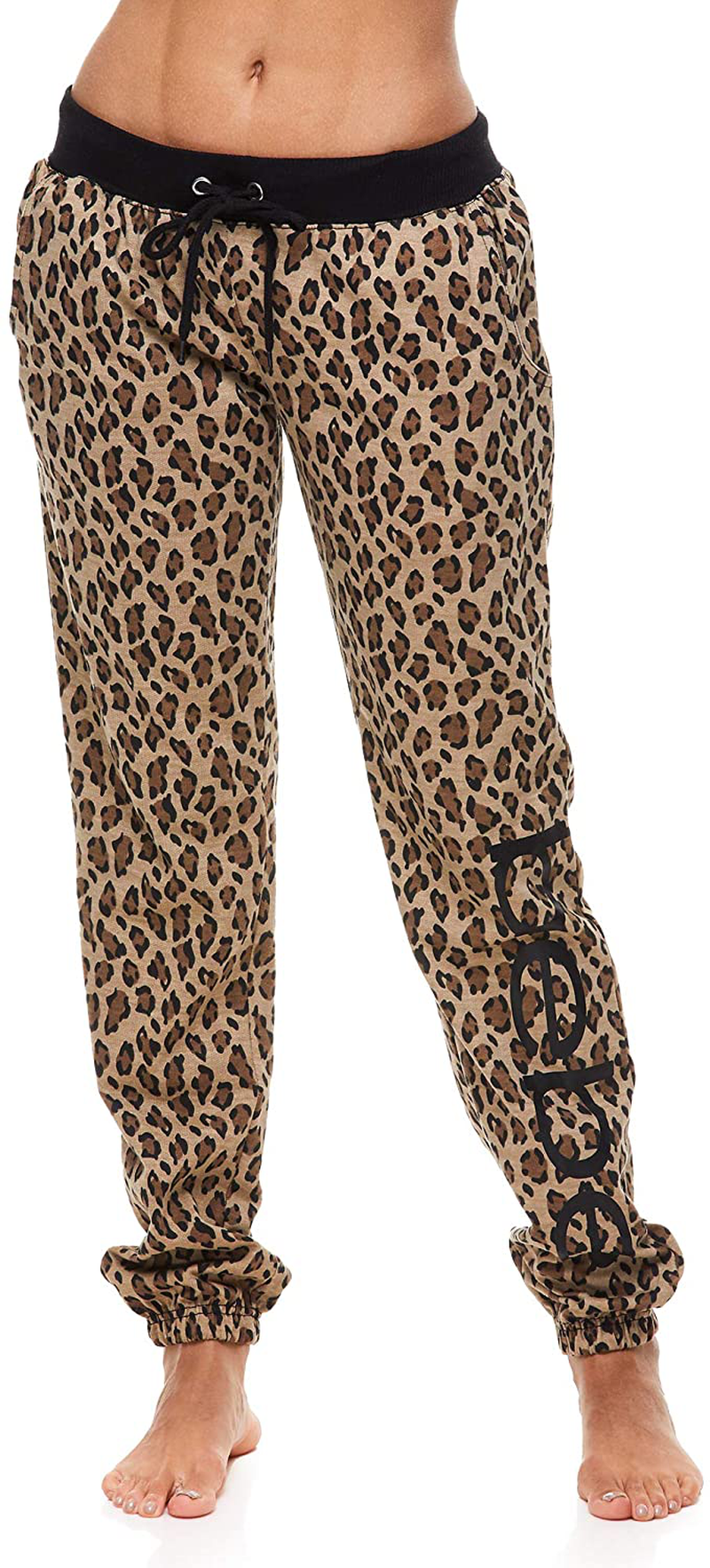 Bebe Womens Sweatpants French Terry Jogger Lounge Sleep Pajamas Apparel & Accessories > Clothing > Activewear Kylie Max   