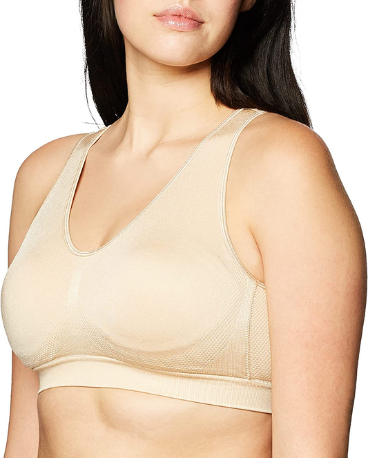 Fruit of the Loom Women'S Seamless Pullover Bra with Built-In Cups Apparel & Accessories > Clothing > Underwear & Socks > Bras Kylie Max   