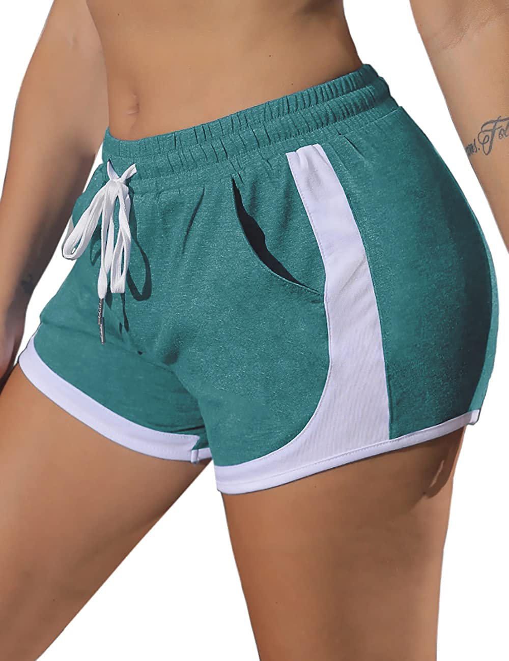WIHOLL Womens Shorts for Summer Workout Running Shorts with Pockets Drawstring Apparel & Accessories > Clothing > Shorts Kylie Max   