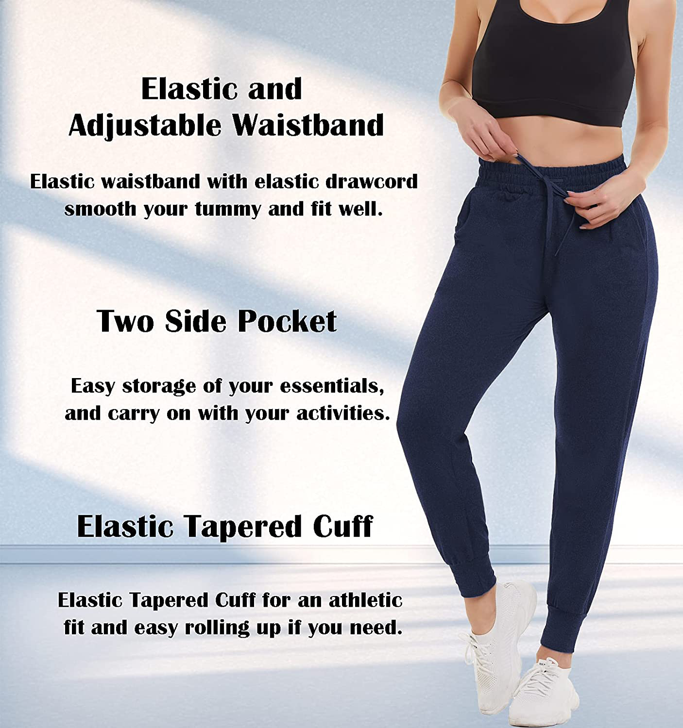FULLSOFT Sweatpants for Women-Womens Joggers with Pockets Lounge Pants for Yoga Workout Running Apparel & Accessories > Clothing > Activewear Kylie Max   