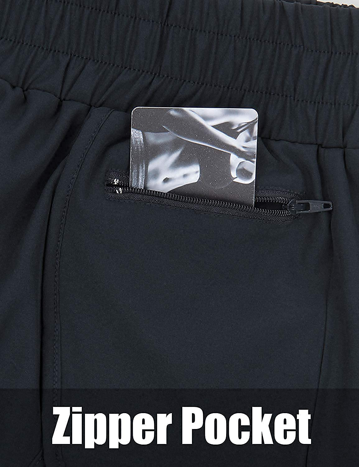 Blooming Jelly Women'S Quick-Dry Running Shorts Workout Sport Layer Active Shorts with Pockets 1.75" Apparel & Accessories > Clothing > Shorts Kylie Max   