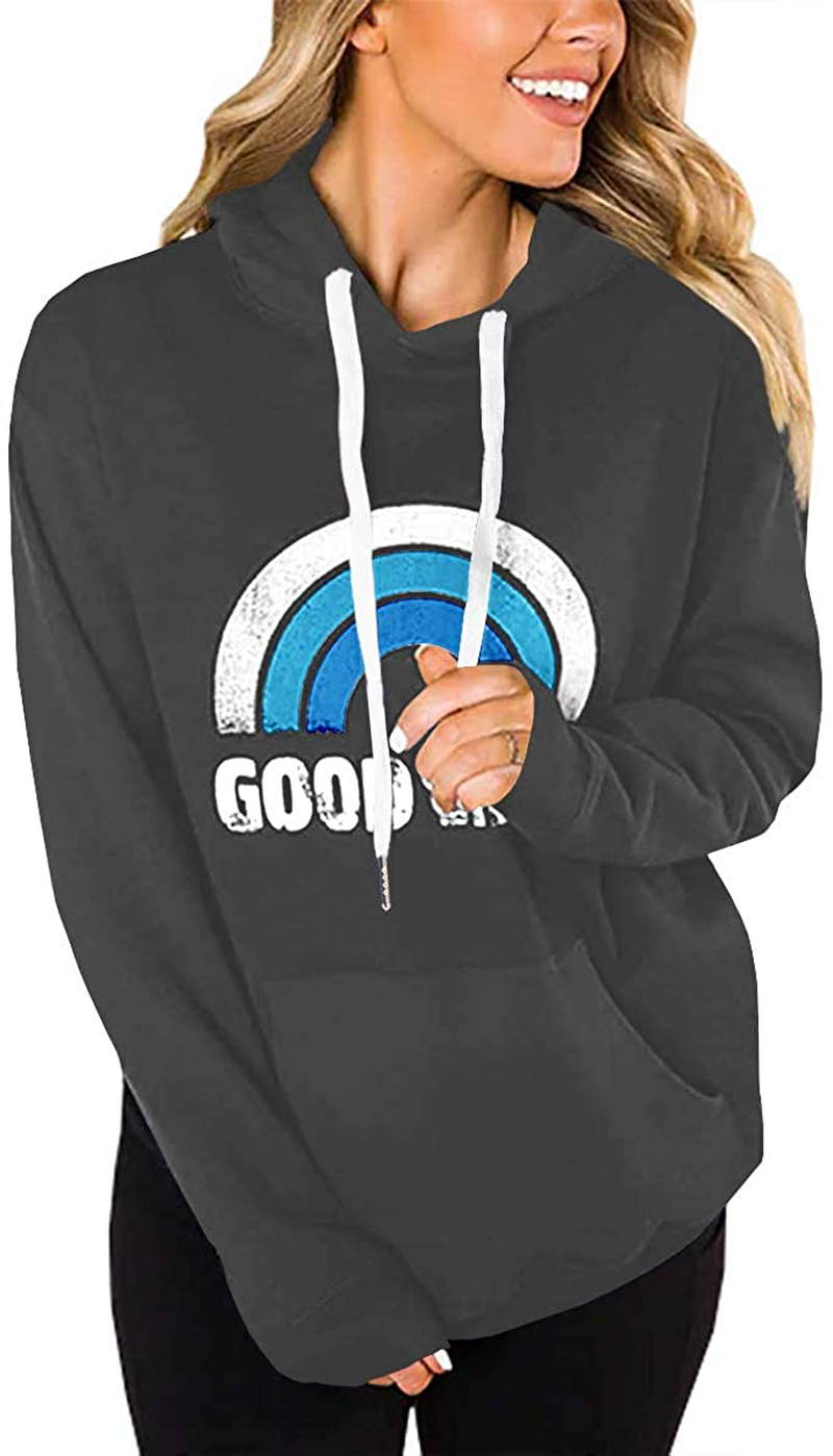 LACOZY Women'S Hoodies Long Sleeve Shirt Casual Graphic Tee Shirt Fall Clothes for Women Tops Blouse Apparel & Accessories > Clothing > Activewear Kylie Max   