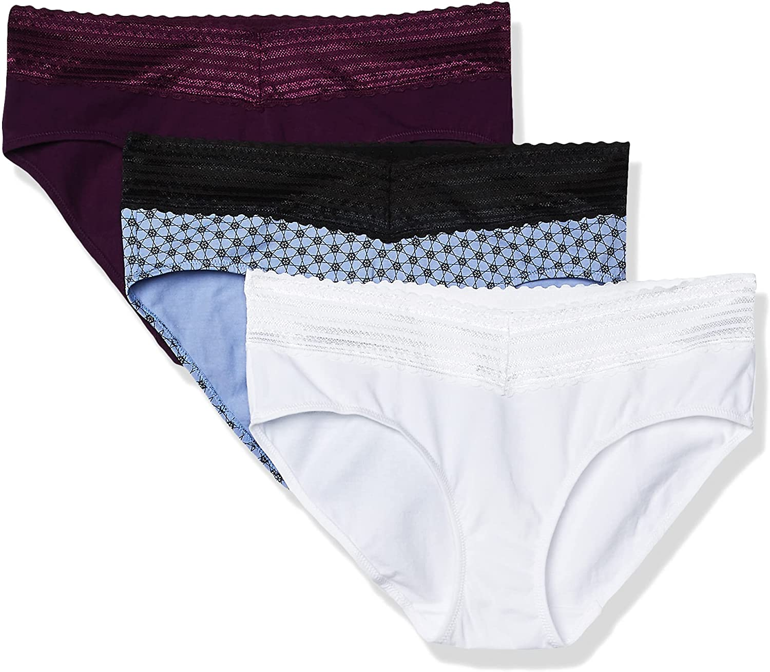 Warner'S Women'S Blissful Benefits No Muffin Top 3 Pack Hipster Panties Apparel & Accessories > Clothing > Underwear & Socks > Underwear Warner's   