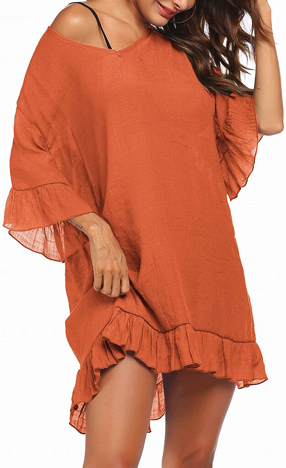 Ekouaer Swimsuit Cover Ups for Women, Bathing Suit Coverups Beach Cover Dresses Resort Wear S-XXL Apparel & Accessories > Clothing > Swimwear Kylie Max   