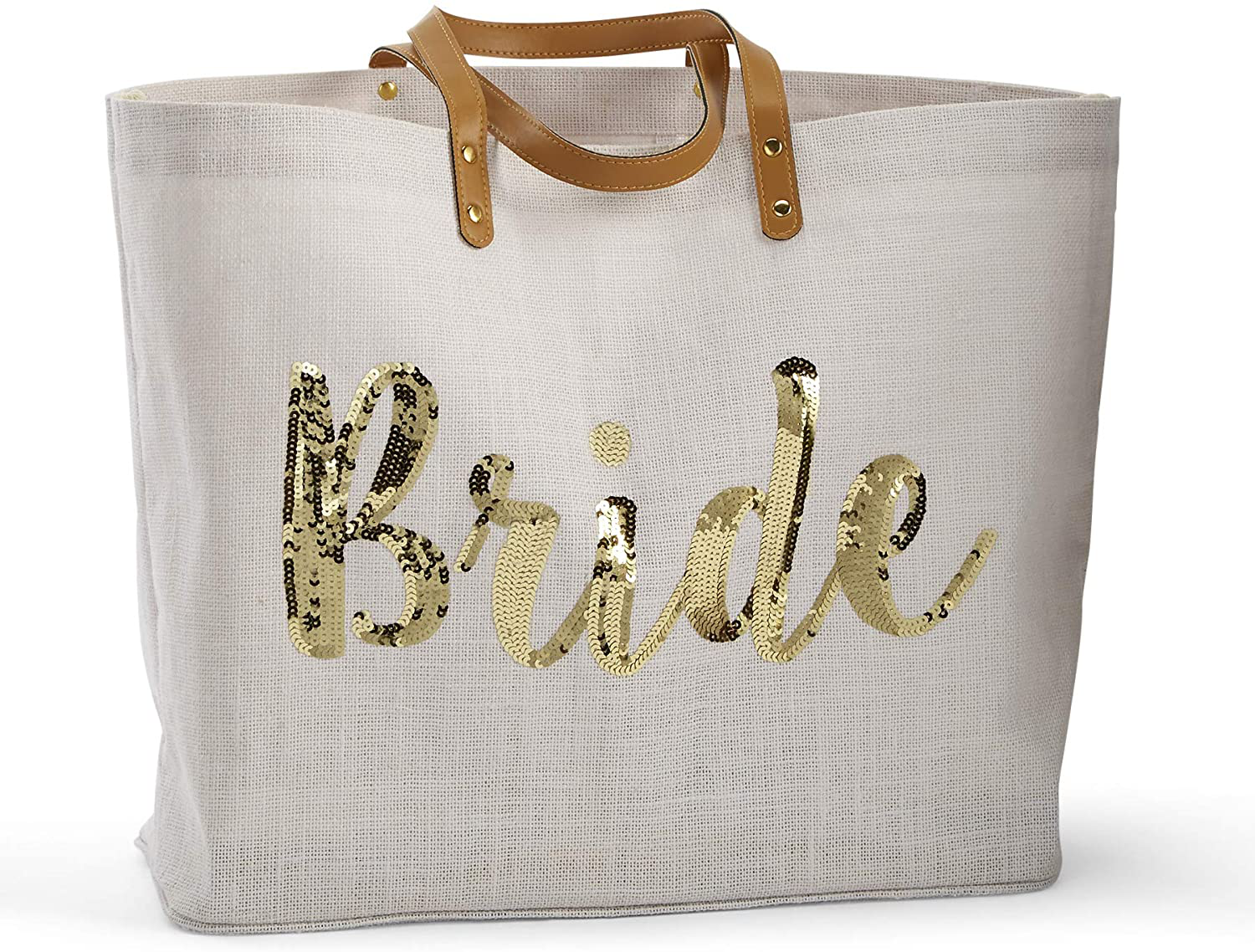 Mud Pie Sequin Bride Tote Bag Arts & Entertainment > Party & Celebration > Gift Giving Mud Pie Gold Sequin  