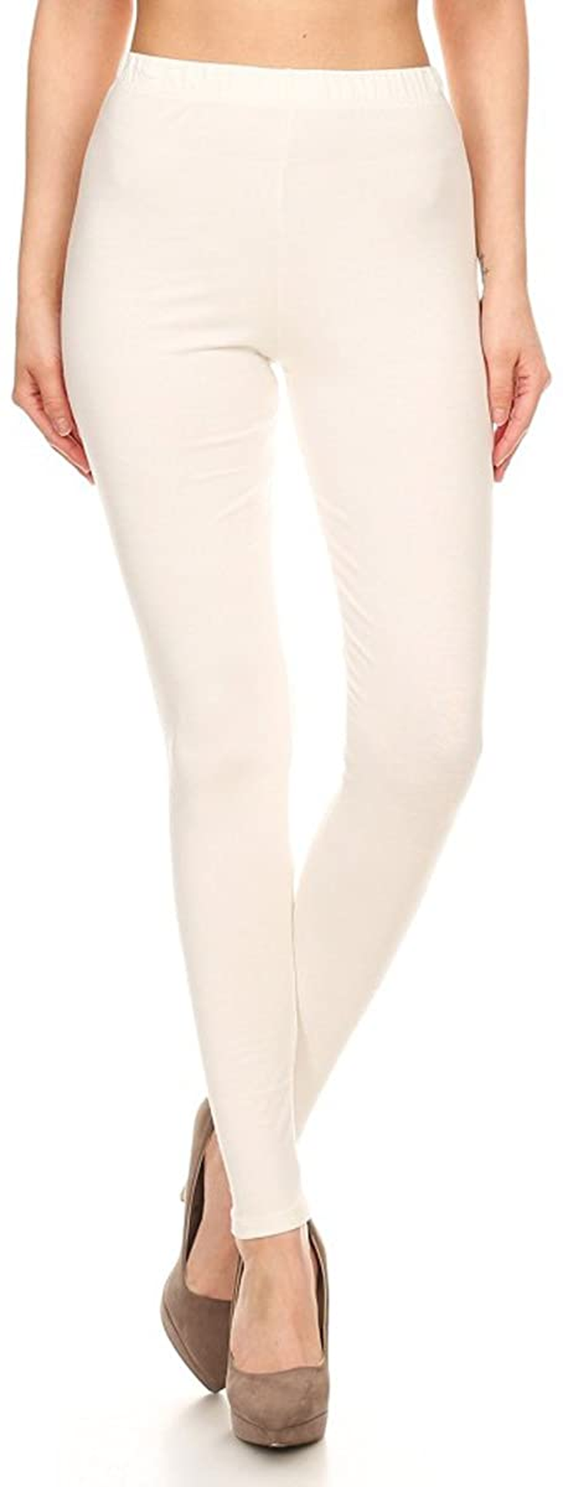 Leggings Depot Cotton Women'S Premium Quality Ultra Soft Solid Leggings Apparel & Accessories > Clothing > Underwear & Socks > Shapewear LEGGINGS DEPOT   