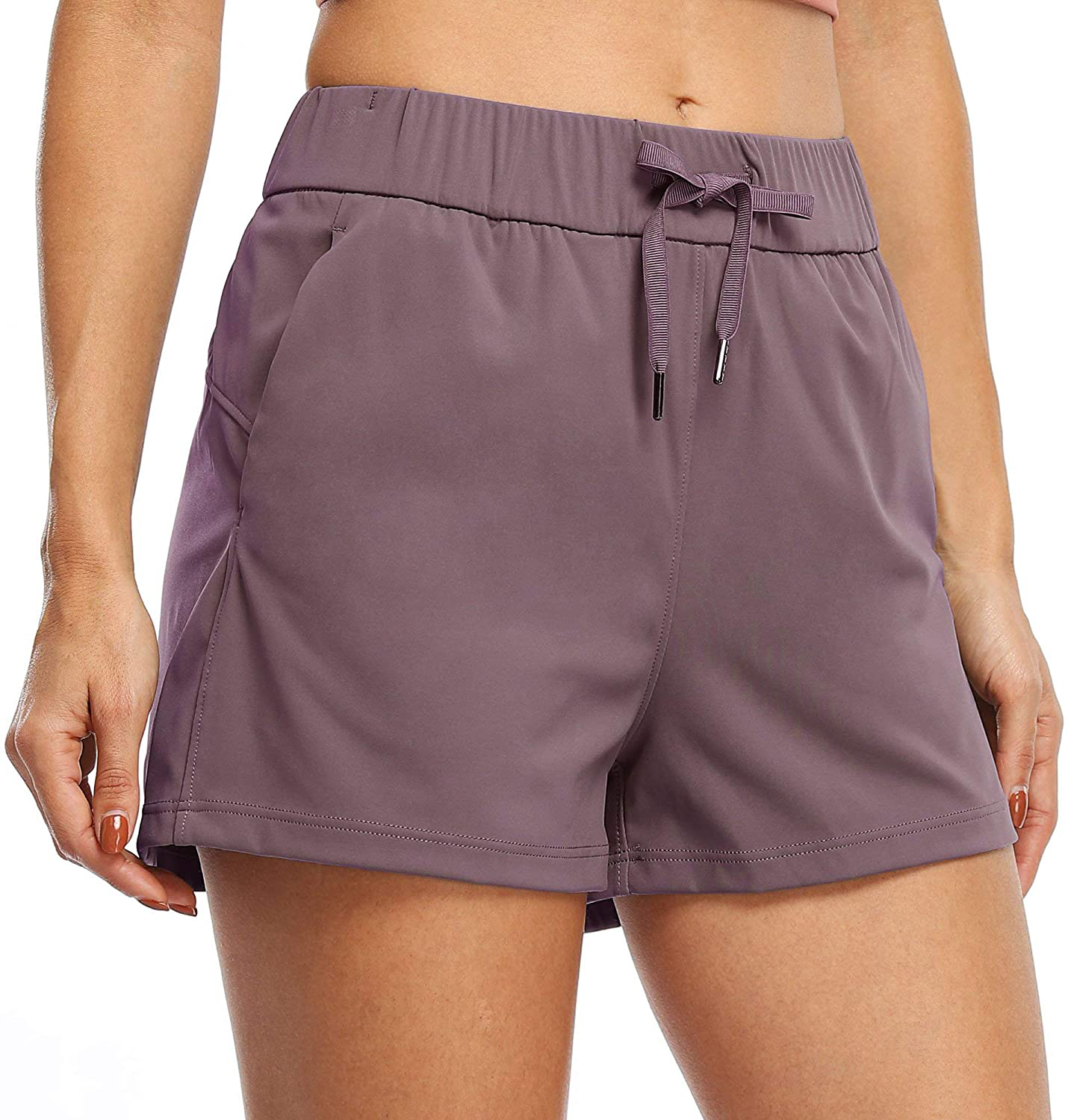 Willit Women'S Yoga Lounge Shorts Hiking Active Running Workout Shorts Comfy Travel Casual Shorts with Pockets 2.5" Apparel & Accessories > Clothing > Shorts Kylie Max   