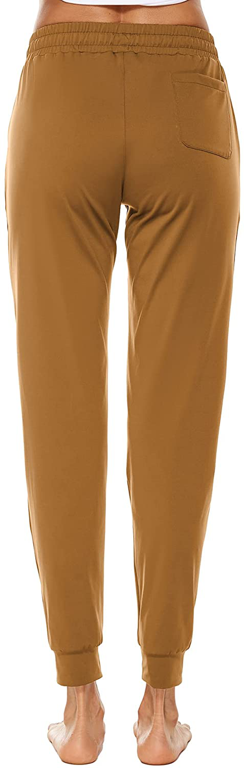 BATHRINS Women Tapered Joggers with Pockets – Casual Yoga High Waist Sweatpants Apparel & Accessories > Clothing > Activewear Kylie Max   