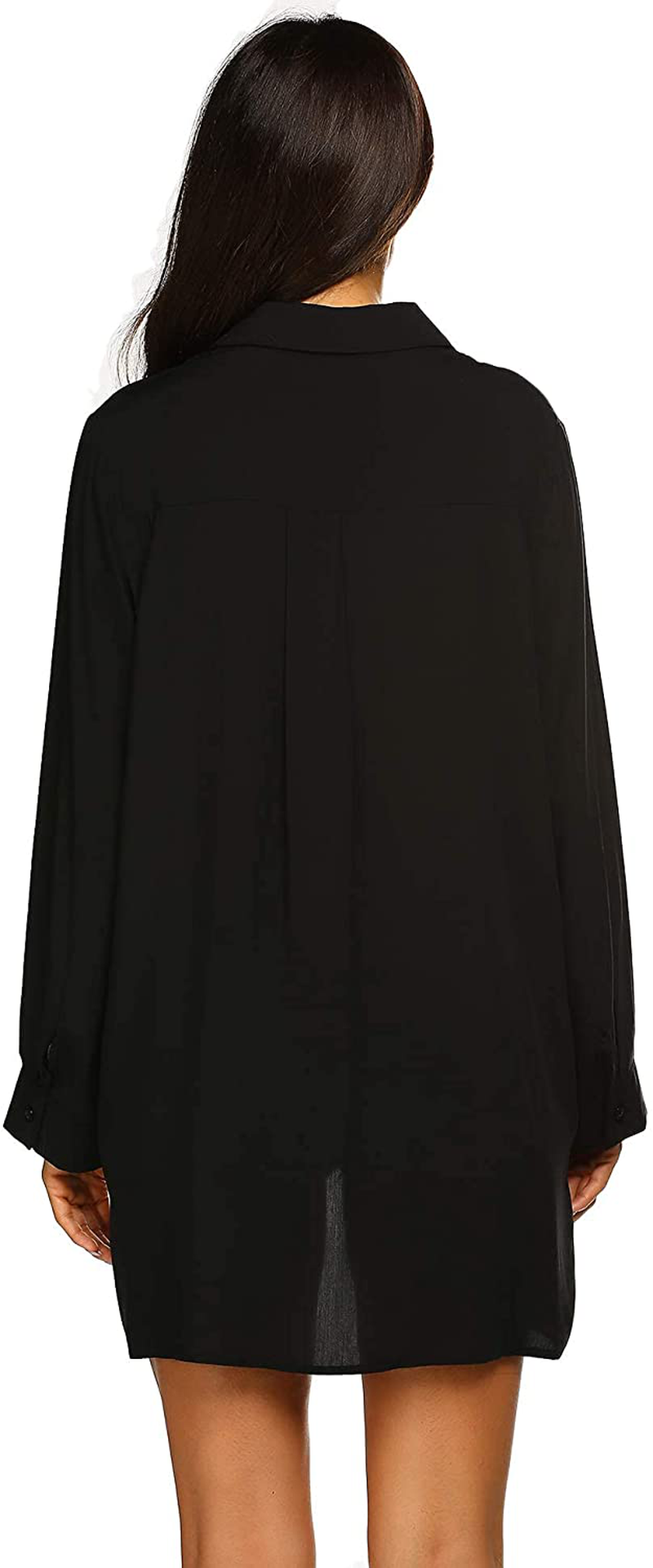 Ekouaer Women'S Beach Bikini Cover-Up Long Roll-Up Sleeve Summer Covers Apparel & Accessories > Clothing > Swimwear Kylie Max   