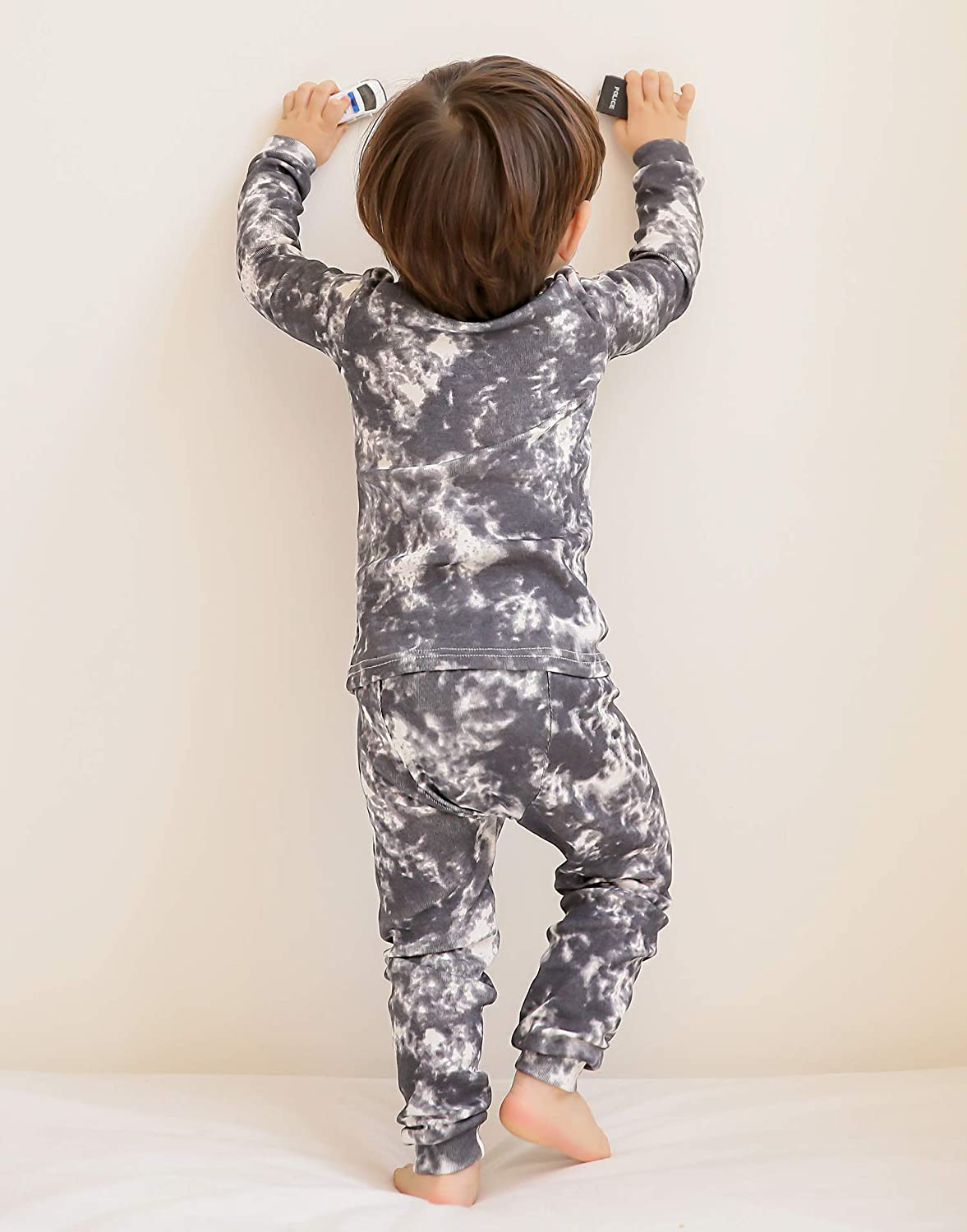 VAENAIT BABY 12M-12 Toddler Kids Boys Girls 100% Cotton Marbling Sung Fit Sleepwear Pajamas 2Pcs Pjs Set Apparel & Accessories > Clothing > Sleepwear & Loungewear > Pajamas Kylie Max   