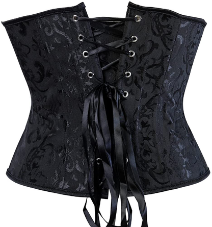 Frawirshau Women'S 9427 Lace up Boned Underbust Waist Trainer Corset Apparel & Accessories > Clothing > Underwear & Socks > Lingerie KYLIE MAX   