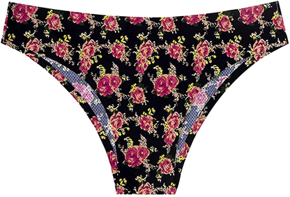 Nightaste Women Seamless No Show Tanga Panties Pack of 6Pcs Half Back Coverage Cheeky Bikini Thong Underwear Apparel & Accessories > Clothing > Underwear & Socks > Underwear Nightaste   