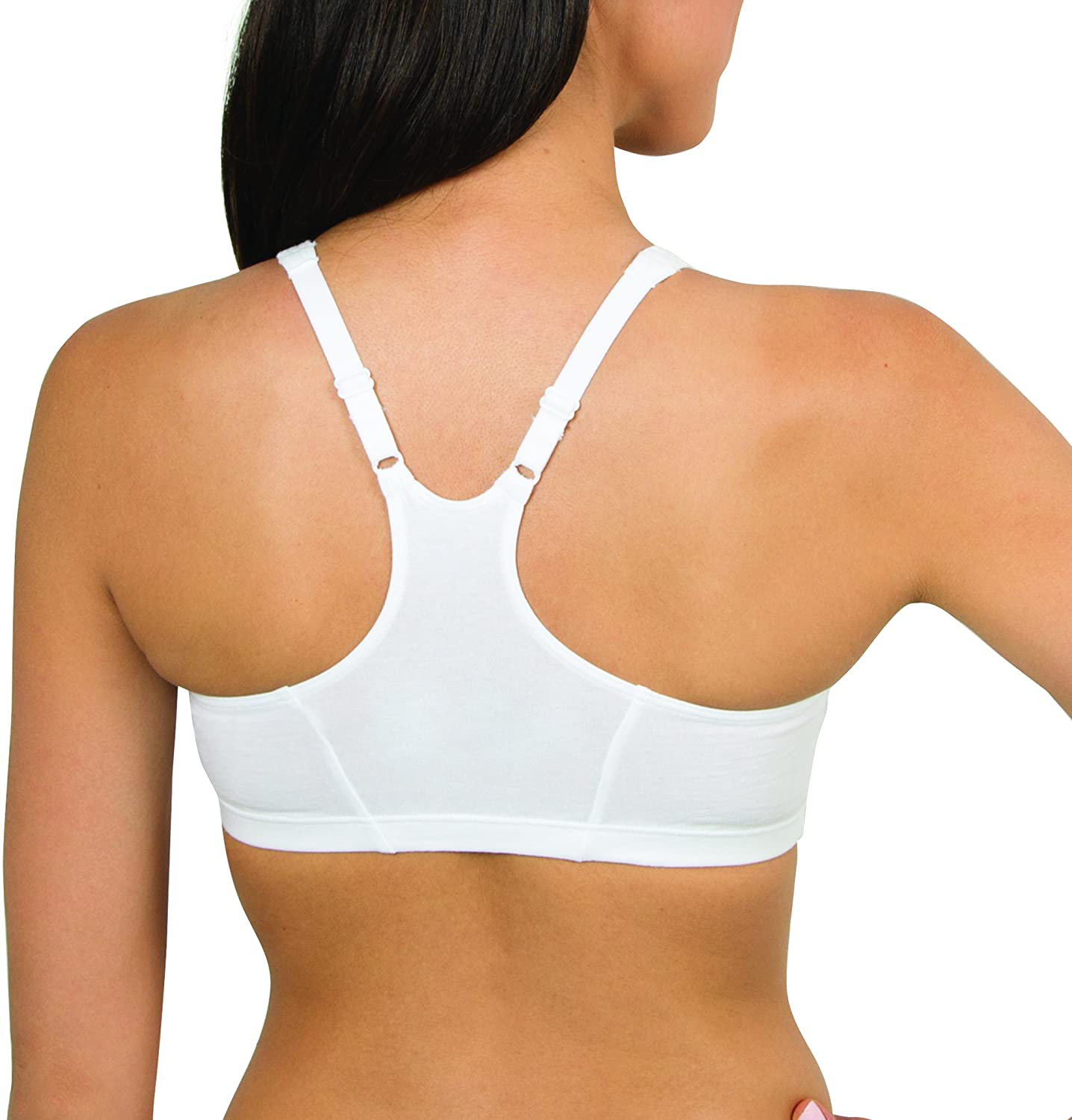 Fruit of the Loom Women'S Adjustable Shirred Front Racerback Sports Bra Apparel & Accessories > Clothing > Underwear & Socks > Bras Kylie Max   