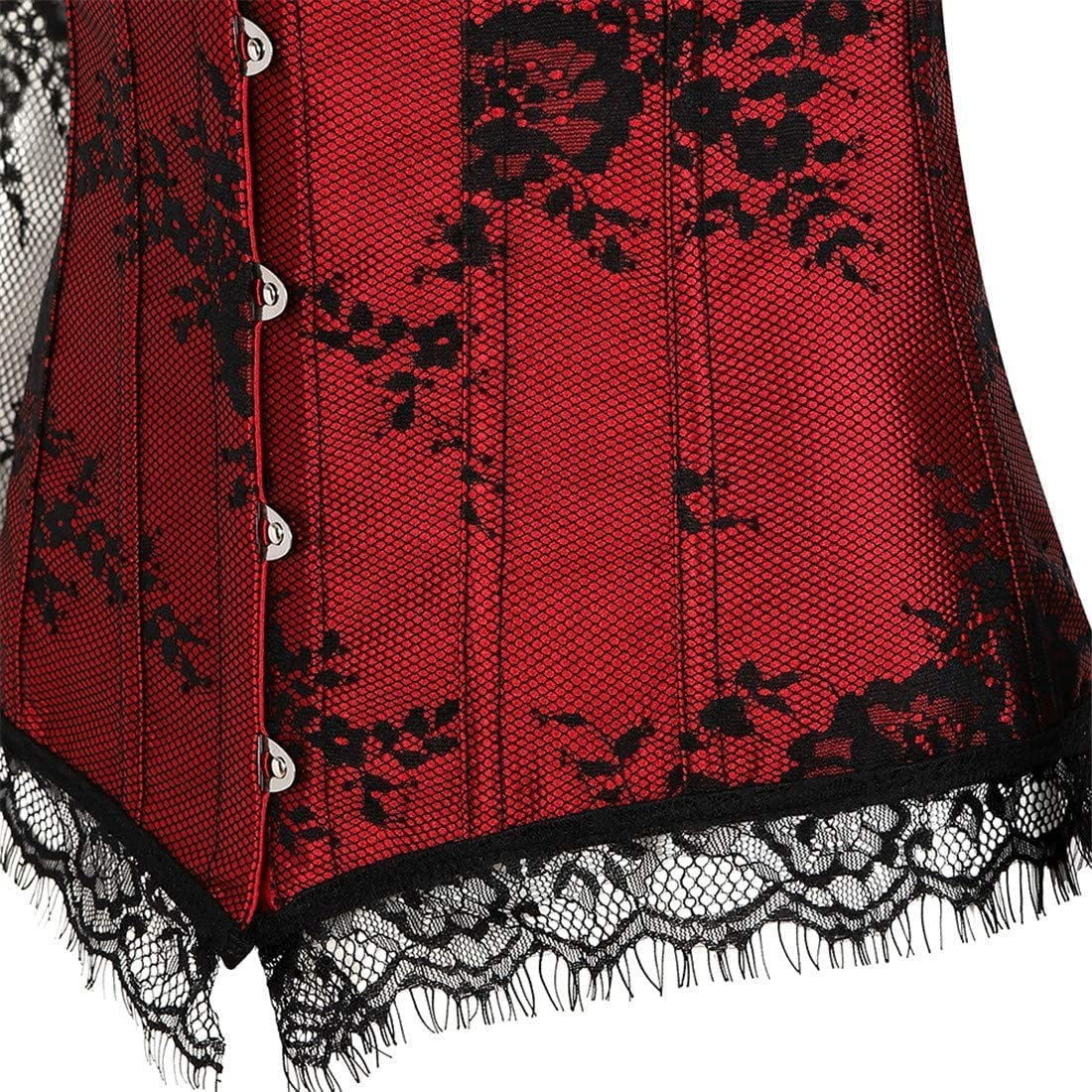 Corset Tops for Women Corset - Overbust Lingerie - Lace up Back Bustier Top - Fashion Corsets with Sleeve Apparel & Accessories > Clothing > Underwear & Socks > Lingerie SZIVYSHI   