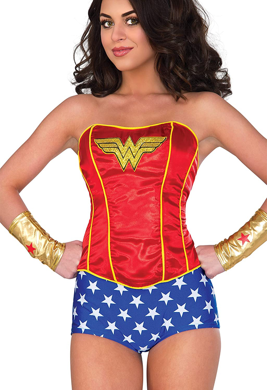 Rubie'S DC Superheroes Wonder Woman Adult Corset Apparel & Accessories > Clothing > Underwear & Socks > Lingerie Rubie's Small/Medium  