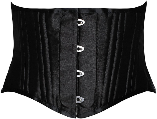 SHAPERX Women'S 26 Steel Boned Corset Short Torso Heavy Duty Waist Training Corsets Apparel & Accessories > Clothing > Underwear & Socks > Lingerie SHAPERX Black Medium 