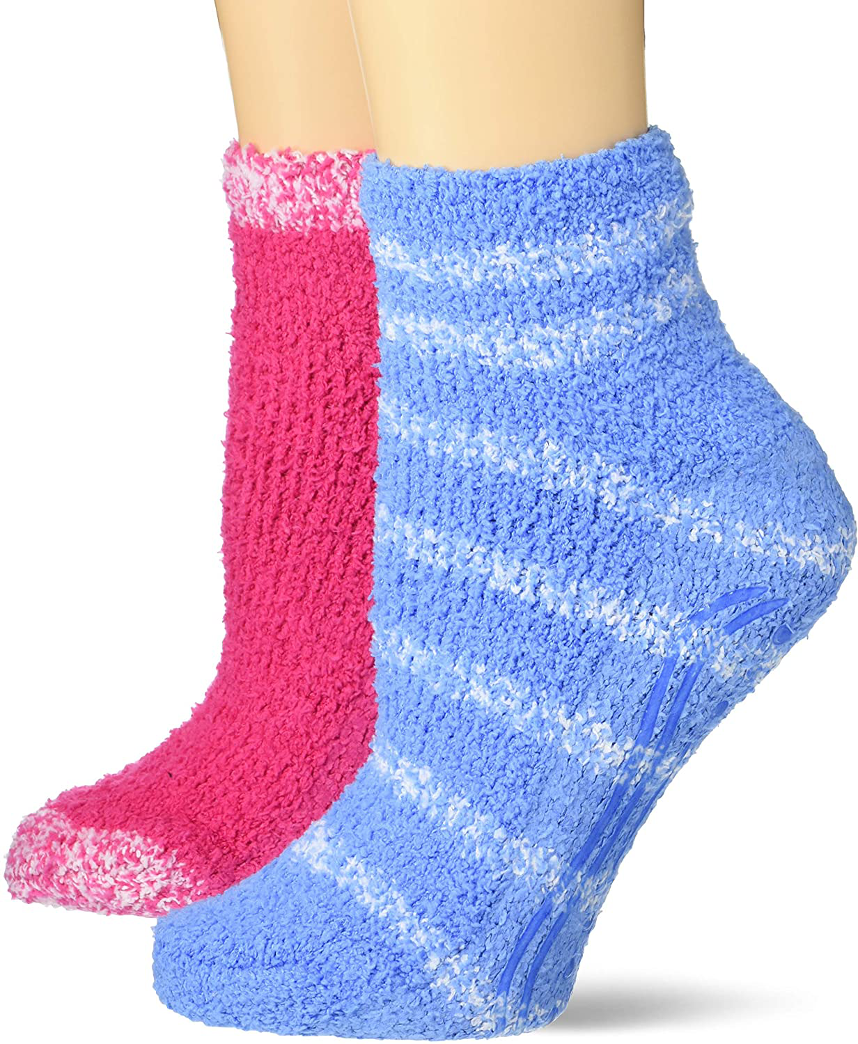 Dr. Scholl's womens Spa Socks (2pk) Arts & Entertainment > Party & Celebration > Gift Giving Dr. Scholl's Light Blue/White, Pink/White 4-10 