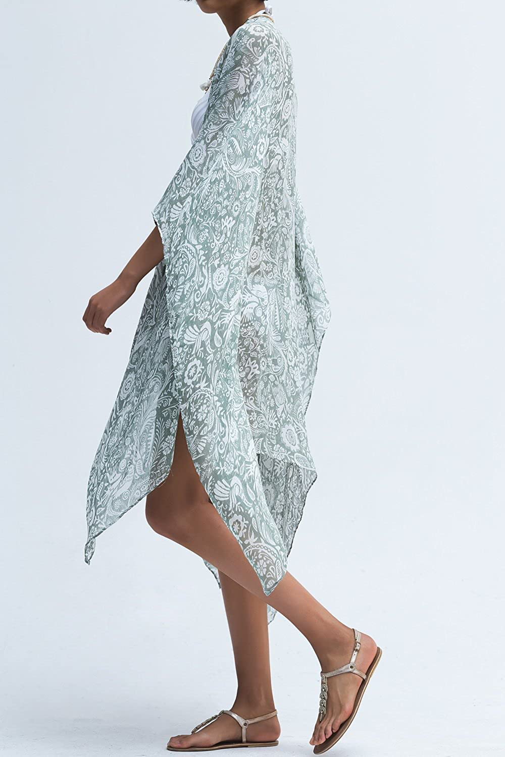 Moss Rose Women Summer Bikini Kimono Bathing Suit Cover Ups for Swimwear Apparel & Accessories > Clothing > Swimwear Kylie Max   