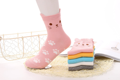 Jeasona Women's Fun Socks Cute Cat Animals Funny Funky Novelty Cotton Gifts Arts & Entertainment > Party & Celebration > Gift Giving Jeasona   