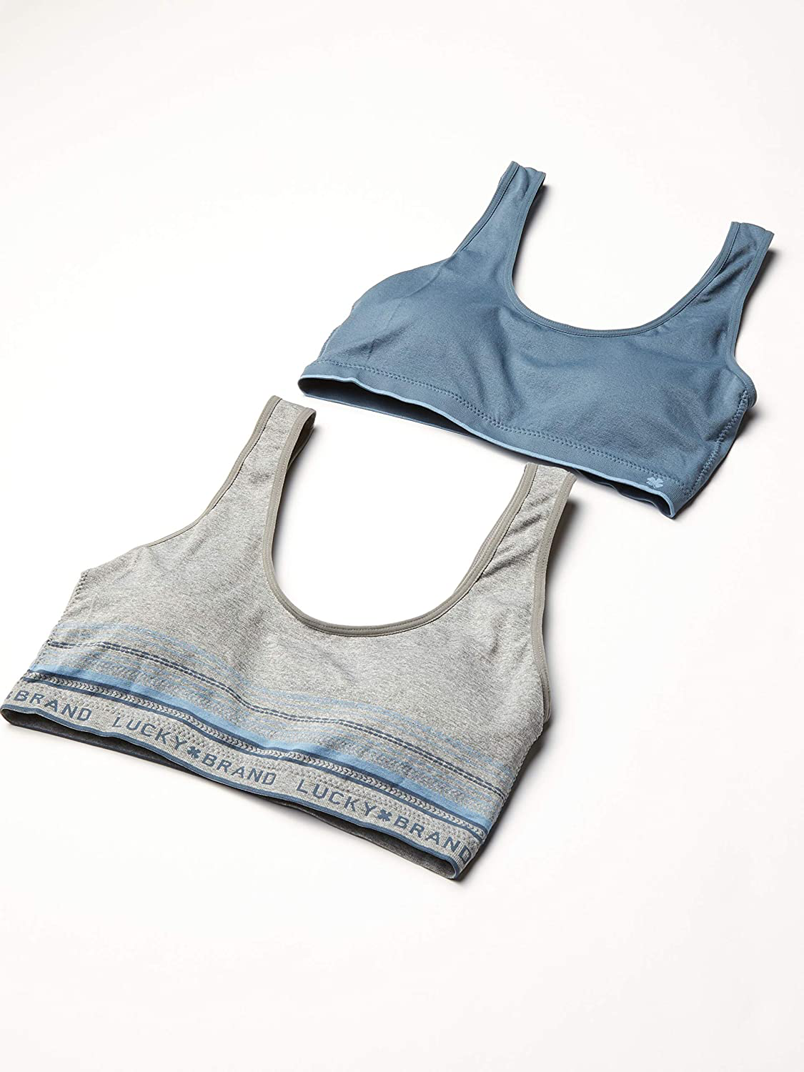Lucky Brand Women’S Bra – 2 Pack Seamless Comfort Crop Cami Lounge Bralette (S-XL) Apparel & Accessories > Clothing > Underwear & Socks > Bras Kylie Max   