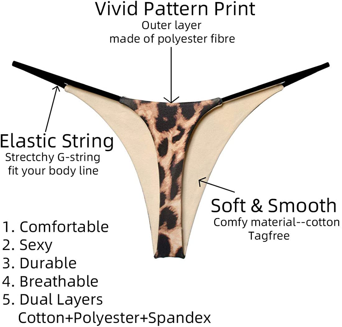 Cotton Thongs for Women Sexy Seamless Woman G String Panties 3 Pack Set Apparel & Accessories > Clothing > Underwear & Socks > Underwear KYLIE MAX   