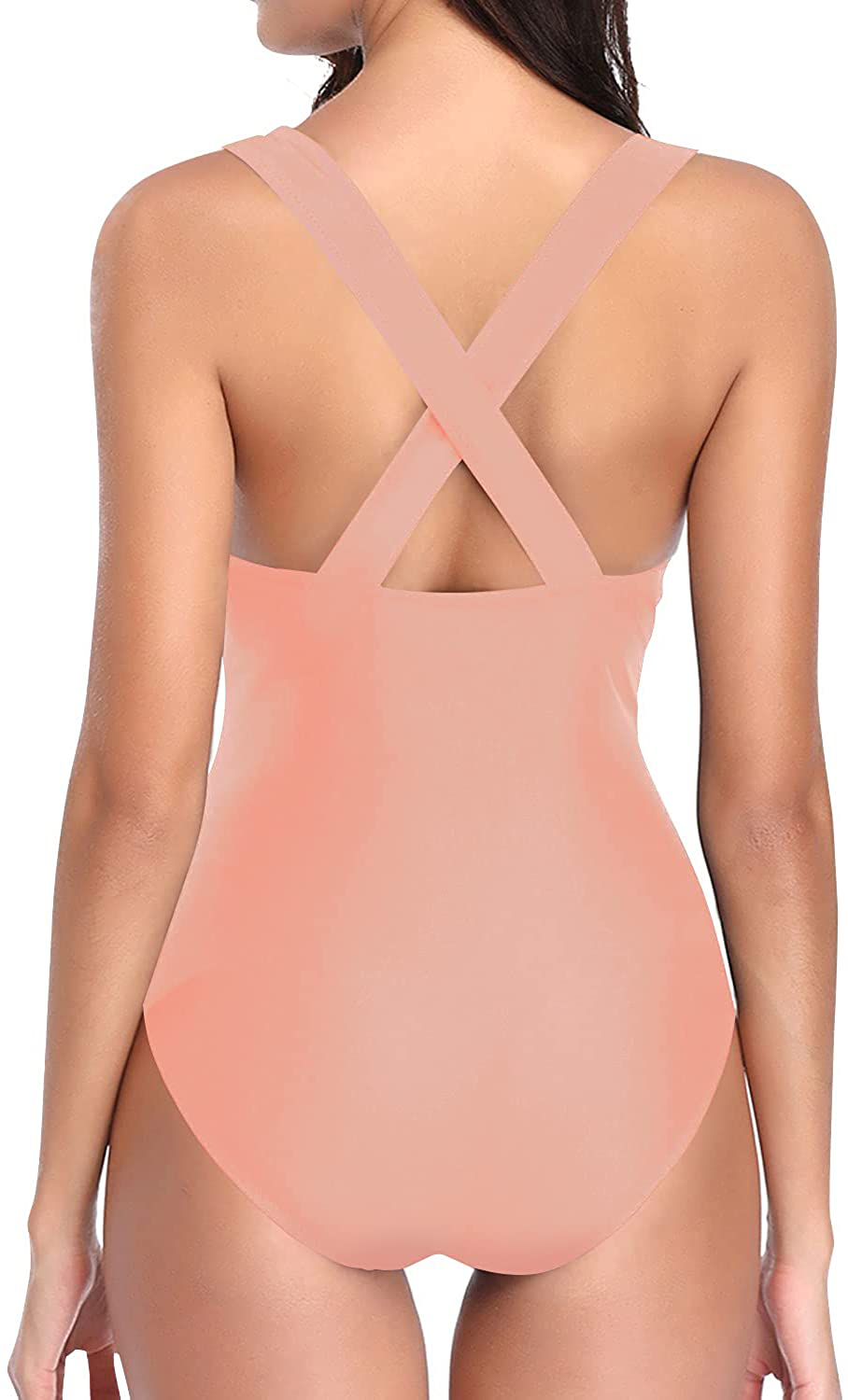 Tempt Me Women One Piece Plunge V Neck Monokini Sexy Hollow Out Swimsuits Bathing Suit Apparel & Accessories > Clothing > Swimwear Kylie Max   