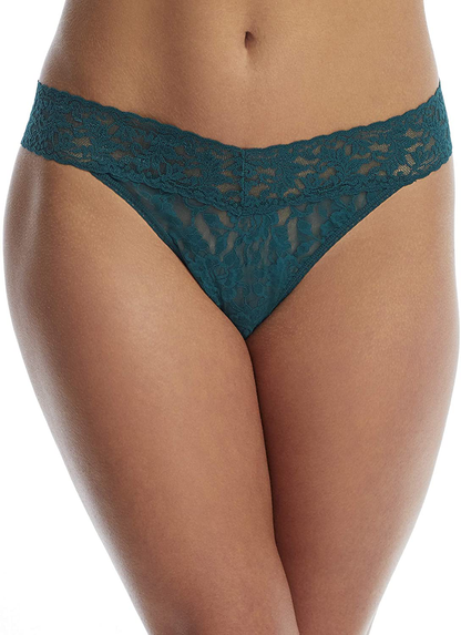 hanky panky, Signature Lace Original Rise Thong, One Size (4-14) Apparel & Accessories > Clothing > Underwear & Socks > Underwear hanky panky Ivy One Size 