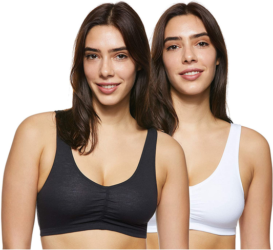 Hanes Women'S X-Temp Comfortflex Fit Pullover Bra MHH570 2-Pack Apparel & Accessories > Clothing > Underwear & Socks > Bras Kylie Max   
