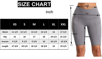 Oalka Women'S Short Yoga Side Pockets High Waist Workout Running Shorts Apparel & Accessories > Clothing > Shorts Kylie Max   