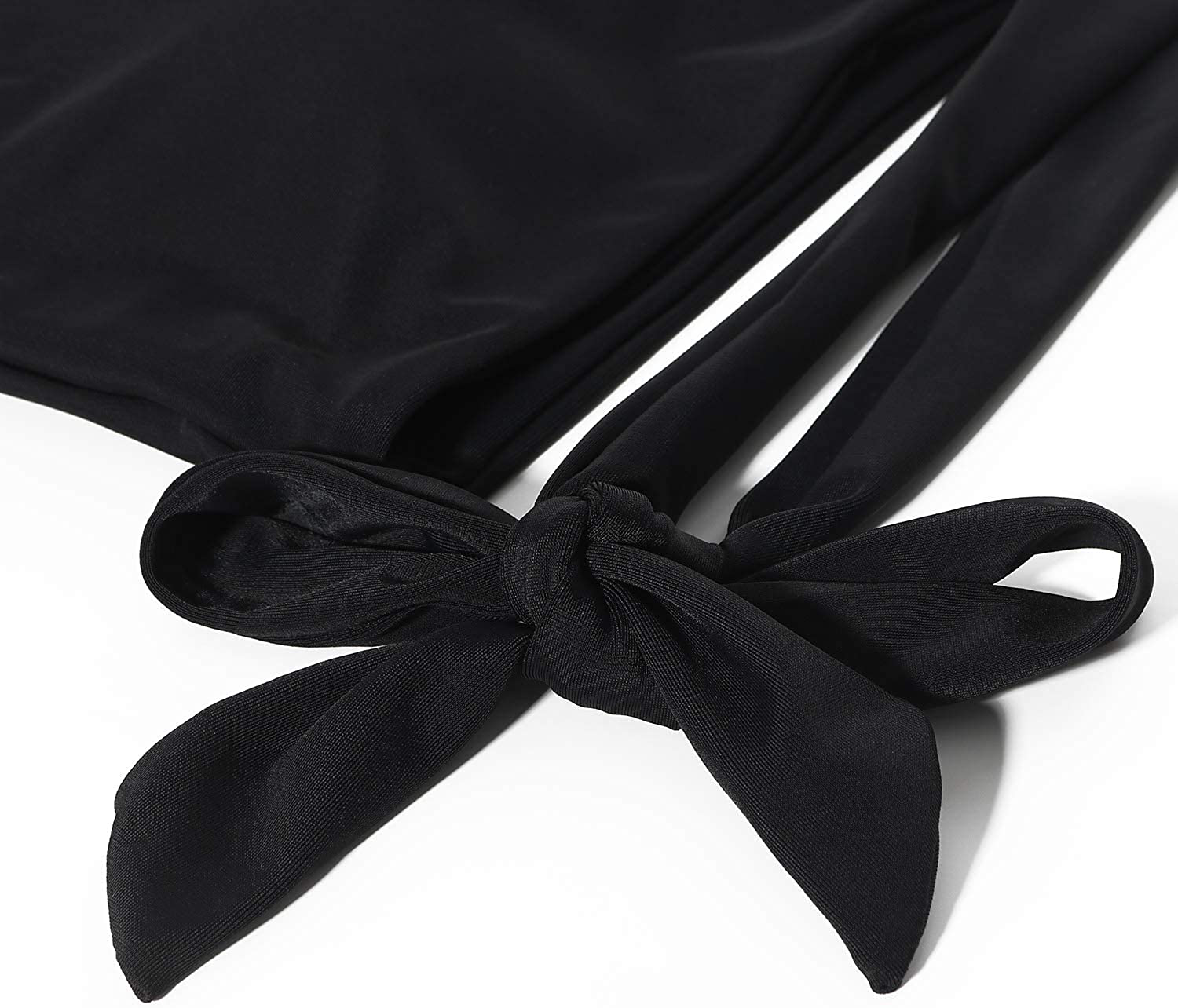 MOOSLOVER Women One Shoulder High Waisted Bikini Tie High Cut Two Piece Swimsuits Apparel & Accessories > Clothing > Swimwear MOOSLOVER   
