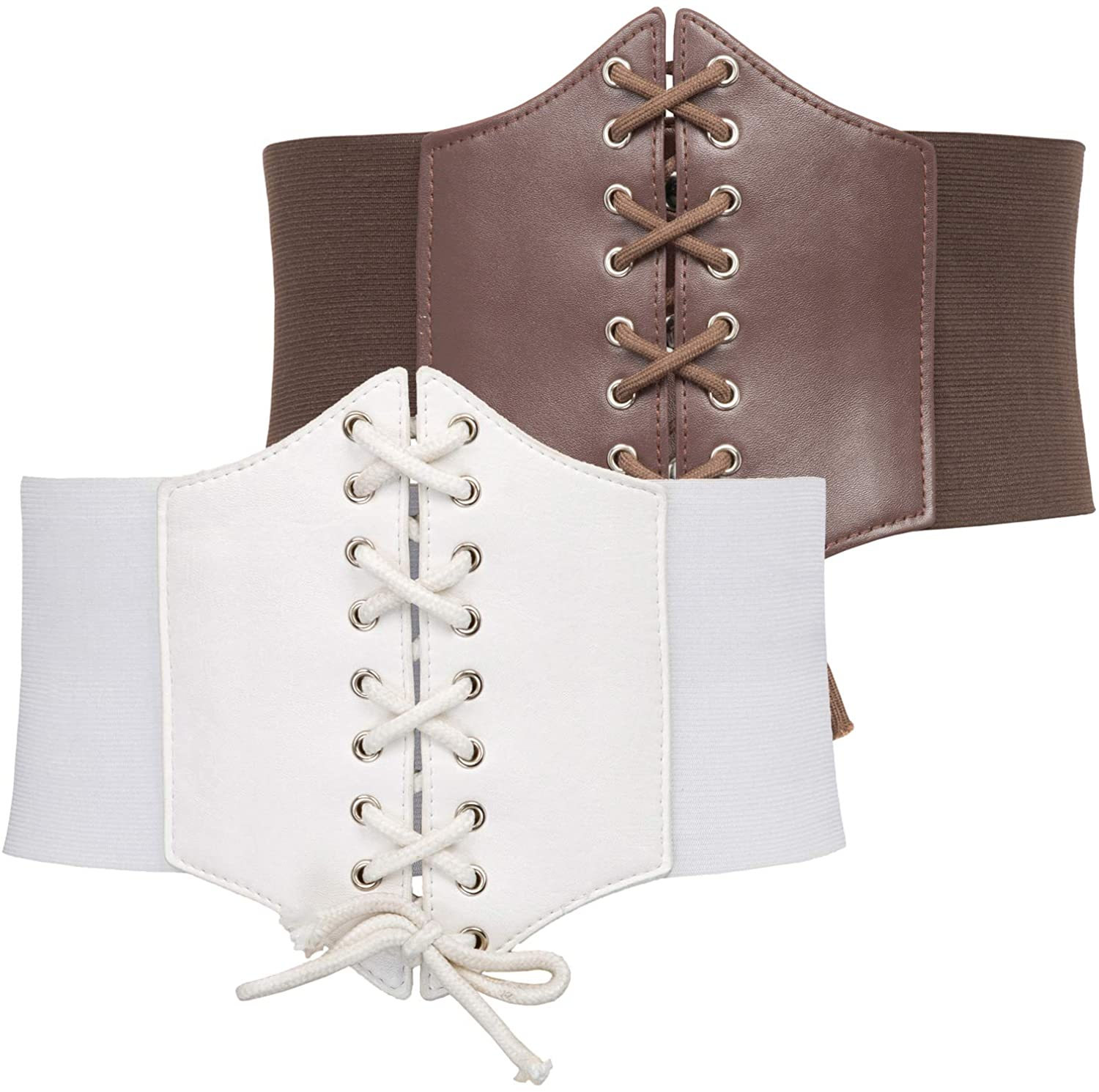 GRACE KARIN Lace-Up Cinch Belt Tied Corset Elastic Waist Belt Apparel & Accessories > Clothing Accessories > Belts GRACE KARIN   