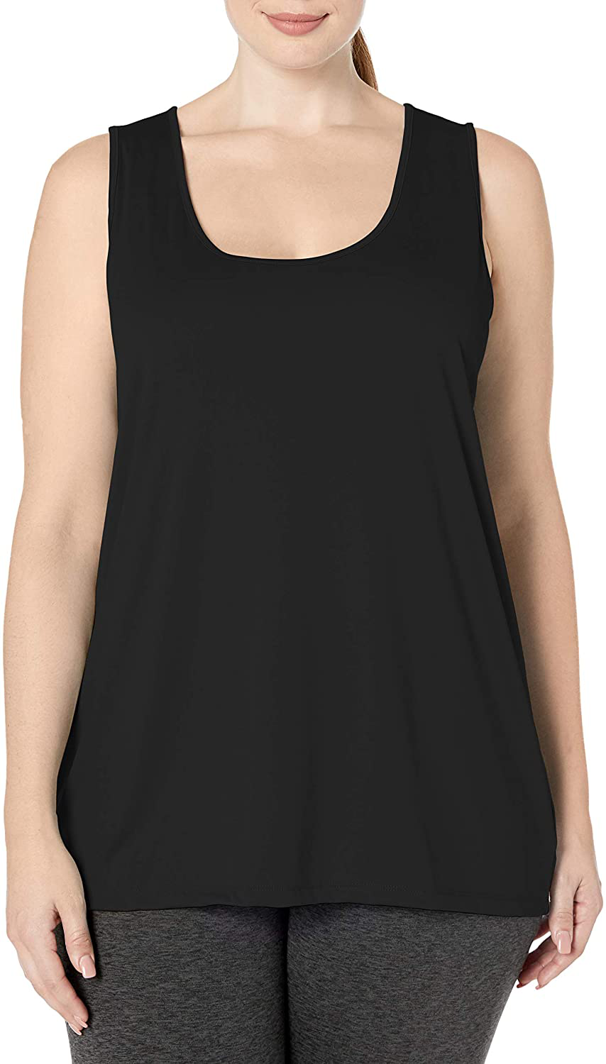 JUST MY SIZE Women'S plus Size Cooldri Performance Scoopneck Tank Top Apparel & Accessories > Clothing > Activewear Kylie Max   