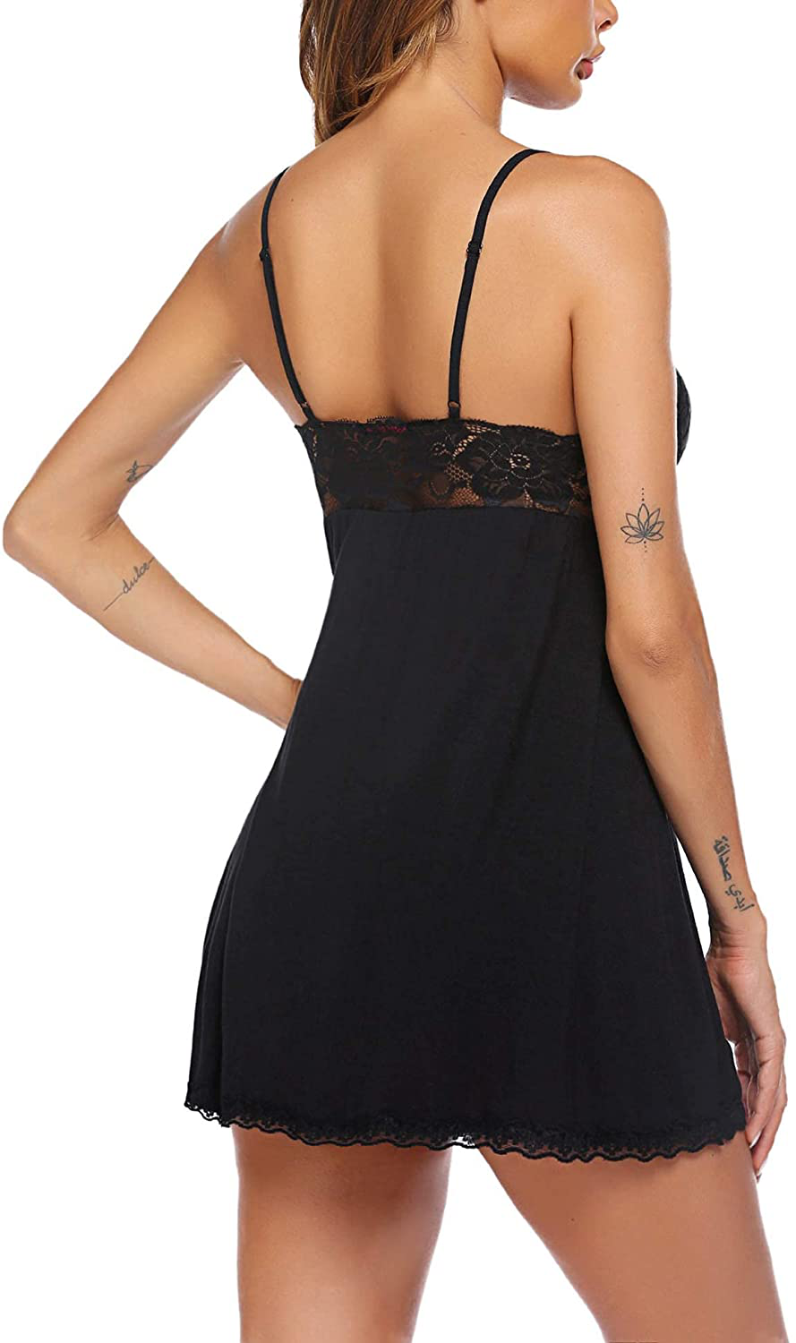 Avidlove Women'S Chemise Nightgown Babydoll Soft Sleepwear Lace Lounge Dress Apparel & Accessories > Clothing > Underwear & Socks > Lingerie Kylie Max   