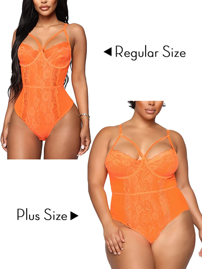 See through Lingerie,V-Neck Lace Babydoll,Sexy Lingerie Women,One Piece Bodysuit Apparel & Accessories > Clothing > Underwear & Socks > Lingerie Kylie Max   