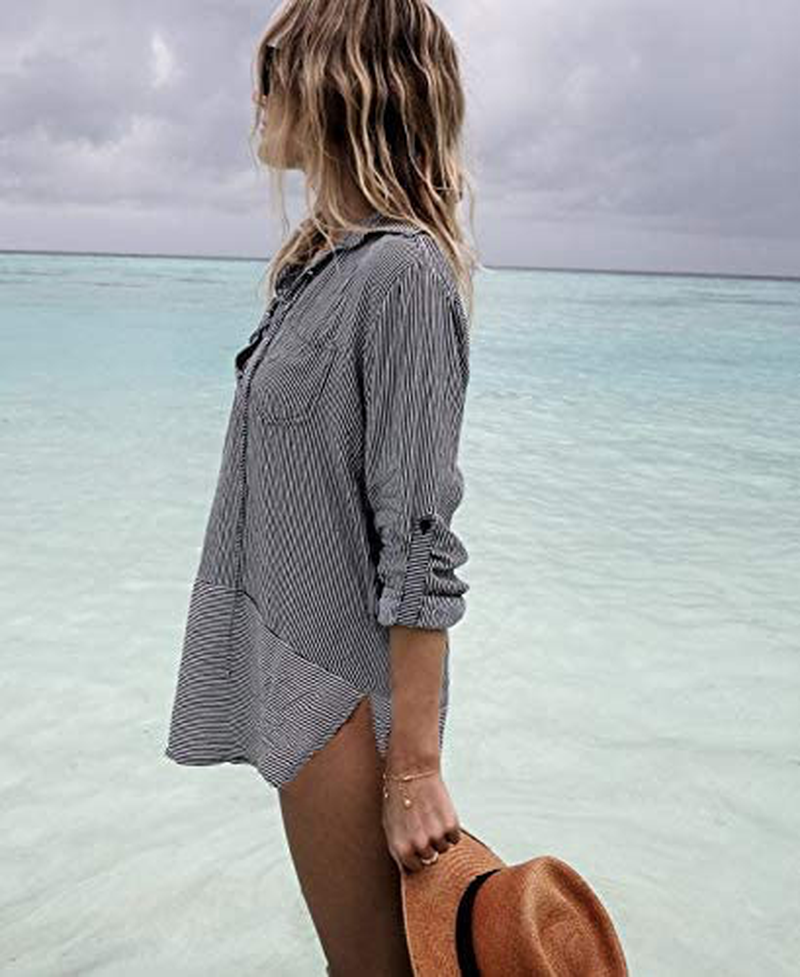 Wander Agio Beach Swimsuit for Women Sleeve Coverups Bikini Cover Up Apparel & Accessories > Clothing > Swimwear Kylie Max   